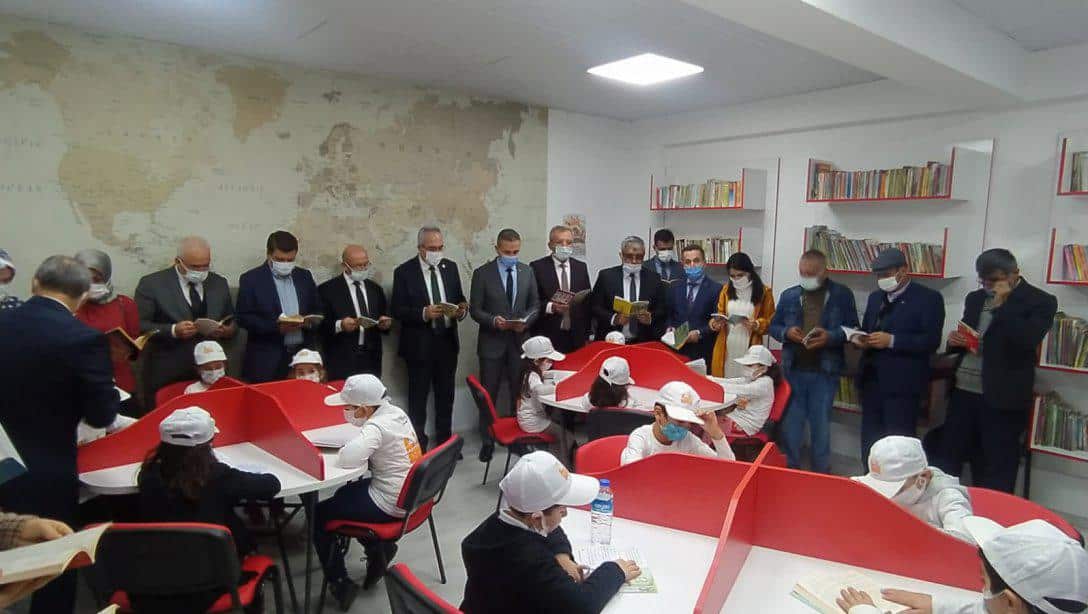 Kadir Demir İlkokulu Kütüphanesi Açılış Töreni Gerçekleştirildi
