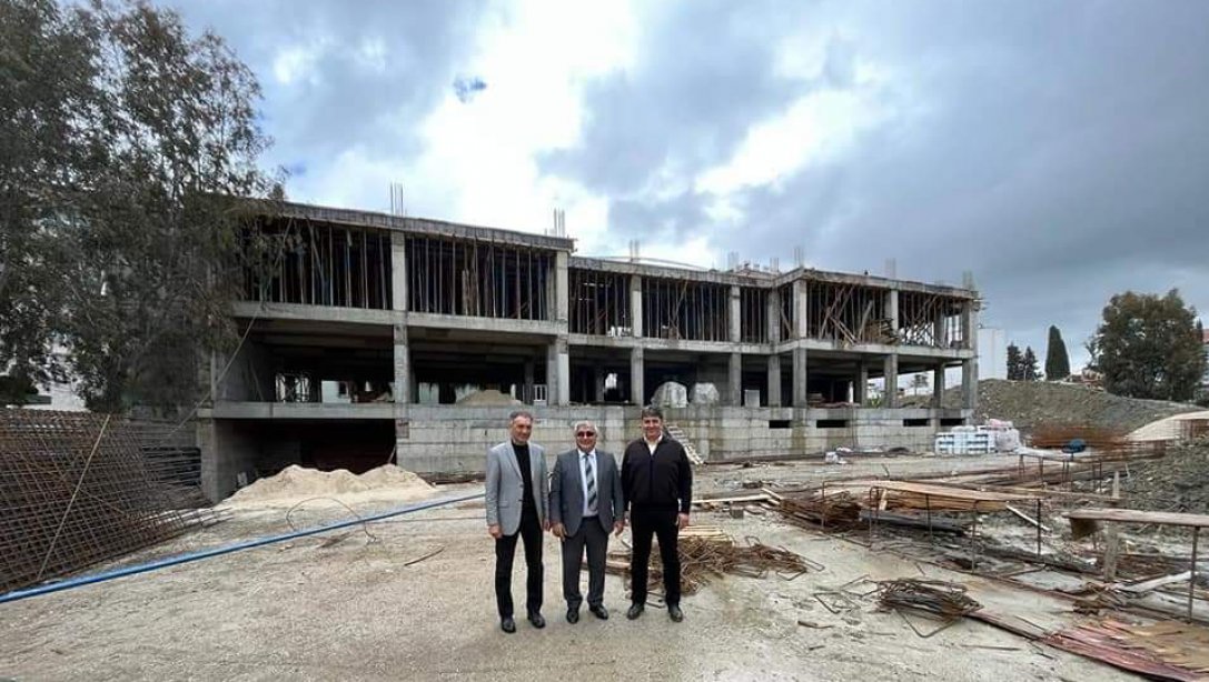 İlçe Milli Eğitim Müdürümüz Sn. İkram EKİZ, Hasan Güçlü Mesleki ve Teknik Anadolu Lisesi inşaatında incelemelerde bulundu.